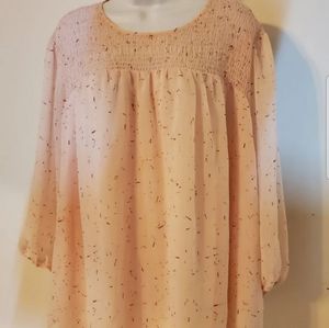 Evri Light Pink Plus Size Top